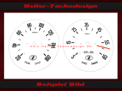 Tachometer dial auxiliary instruments for Innocenti Coupe...