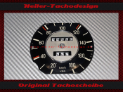 Tachoscheibe für BMW E10 02 Serie 1966 bis 1971 180 Kmh