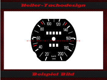 Tachoscheibe für BMW E10 02 Serie 1966 bis 1971 200 Kmh
