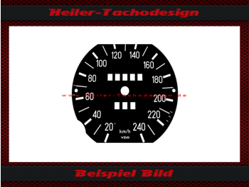 Speedometer Disc for BMW E10 02 Serie 1966 to 1971 240 Kmh