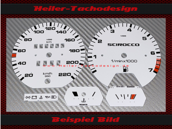 Speedometer Discs for VW Scirocco 2 53B MK2
