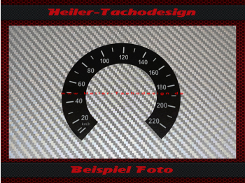 Speedometer Sticker for Datsun SPL 311 1969 140 Mph to 220 Kmh