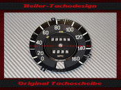 Speedometer Sticker for Mercedes W109 300 SEL 6,3 with AIR-Spring 160 Mph to 260 Kmh