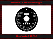 Speedometer Disc for Bentley S3 Continental 1963 140 Mph to 220 Kmh