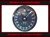 Speedometer Disc for Bentley S3 Continental 1963 140 Mph to 220 Kmh