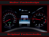 Speedometer Discs for Mercedes W205 C63 AMG GT S 220 Mph to 360 Kmh Red
