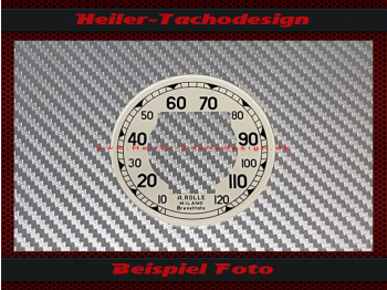 Speedometer Disc for Speedometer Glass Ducati Benelli Motobi A.rolle Milano Imperiale Catria 120 Kmh