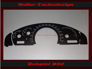 Tachoscheibe für Mercedes C215 S Klasse W215 W220 Brabus 320 Kmh 6500 UPM