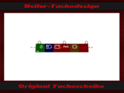 Speedometer Symbols Bar for Mercedes SL W107 R107 W116...