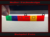 Tacho Symbole Leiste für Mercedes SL W107 R107 W116...
