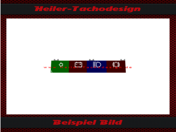 Tacho Symbole Leiste für Mercedes SL W107 R107 W116 Variante - 5