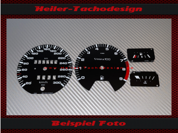 Tachoscheiben für VW Golf 2 Jetta 2 VDO 300 Kmh DZM 9000 RPM