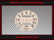 Tachoscheibe f&uuml;r Autometer 120 Mph &Oslash;74 mm