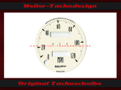 Tachoscheibe für Autometer 120 Mph Ø74 mm