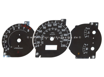 Original Speedometer Disc for Kia Shuma 2 Kmh and Mph T-220 DZ-8