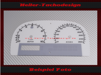 Speedometer Disc for Lotus Elise 160 Mph to 260 Kmh tachometer up to 10 RPM