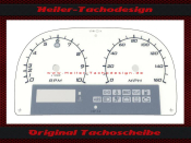Speedometer Disc for Lotus Elise Speedometer 160 Tachometer 10 Mph to Kmh