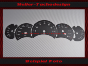 Tachoscheibe Porsche 996 Schalter vor Facelift Mph zu Kmh