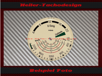 Speedometer disc for tractor meter Hüftmeier Hanomag Ø74 mm - 1