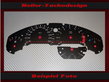 Tachoscheibe für BMW E36 M3 160 Mph zu 260 Kmh mit Verbrauchsanzeige