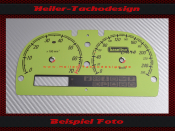 Tachoscheibe für Opel Speedster Turbo 260 Kmh