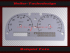 Tachoscheibe für Opel Speedster Turbo 260 Kmh