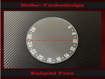 Speedometer Glass Traktormeter Güldner G75 6 to 28 kmh