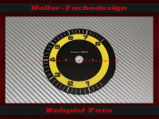 Drehzahlmesser Zifferblatt für Porsche 911 964 993 ohne Bordcomputer GT3 Design 8000 UPM 4 Uhr Stellung