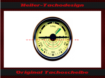 Tachoscheibe für Traktormeter Hüftmeier Hanomag Ø74 mm - 2