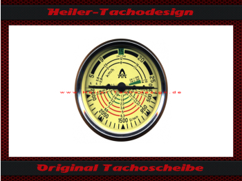 Traktormeter Tachoscheibe für Hüftmeier Hanomag Ø74 mm - 3