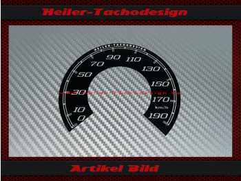 Speedometer Sticker for Harley Davidson Trike FLRT 2016 Ø100 120 Mph to 190 Kmh