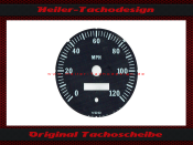 Tachoscheibe für VDO Allgemein 120 Mph Ø91 mm