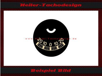 Zusatzinstrument Scheibe Tacho Scheibe Amperemeter 20-0-20  &Oslash;77 mm