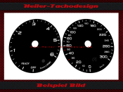 Speedometer Disc for Audi A6 A7 A8 C7 Diesel 2016 Facelift 180 Mph to 300 Kmh