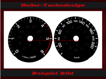 Speedometer dials for Land Rover Discovery 4 2012 140 Mph to 220 Kmh 6000 RPM