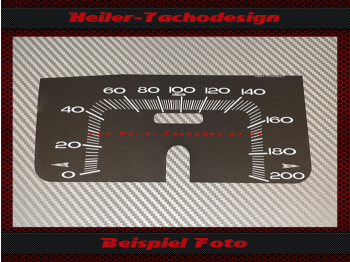 Tacho Aufkleber für Chrysler Plymouth Satellite Belvedere 1966 bis 1967 120 Mph zu 200 Kmh