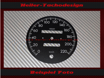 Speedometer Disc for Alfa Romeo Spider 1991 140 Mph to 220 Kmh