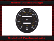 Speedometer Disc for Alfa Romeo Spider 1991 140 Mph to 220 Kmh