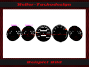 Set Speedometer Discs for Porsche 928 1988 180 Mph to 300...