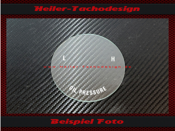 Öldruck Glas Skala Riva Motorboot 1960 Ø83 mm