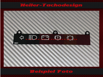 Tacho Symbole Leiste für Mercedes SL W107 R107 W116 Variante - 9