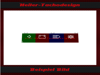 Speedometer Symbols Bar for Mercedes SL W107 R107 W116 Variante - 12