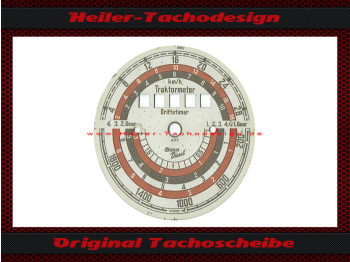 Traktormeter Speedometer Disc for Bukh Diesel - 2
