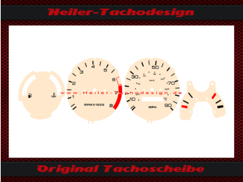 Speedometer Disc for Rover Austin Mini Cooper 1300 SPI 90 Mph to 140 Kmh