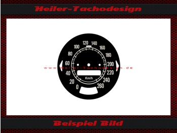Speedometer Sticker for Pontiac Firebird 1969 160 Mph to 260 Kmh
