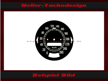 Tacho Aufkleber für Pontiac Firebird 1969 160 Mph zu 260 Kmh
