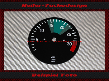 Drehzahlmesser Scheibe für Mercedes Unimog 0 bis 30 RPM