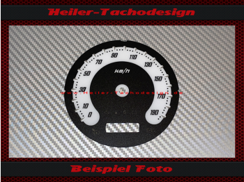 Speedometer Disc for Harley Davidson Fat Bob Dyna CVO 2009 Ø100 Mph to Kmh