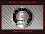 Speedometer Disc for Harley Davidson Fat Bob Dyna CVO 2009 Ø100 Mph to Kmh