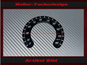 Speedometer Sticker for Harley Davidson Fat Bob Dyna CVO 2009 Ø100 Mph to Kmh